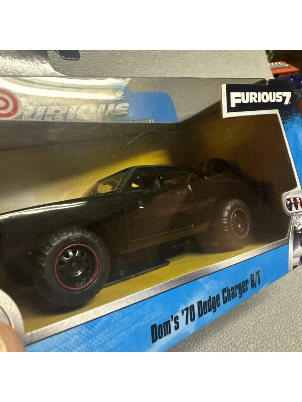 Jada Fast & Furious 7 Dom's '70 Dodge charger 1:32 R/T black Target Lot Of 2